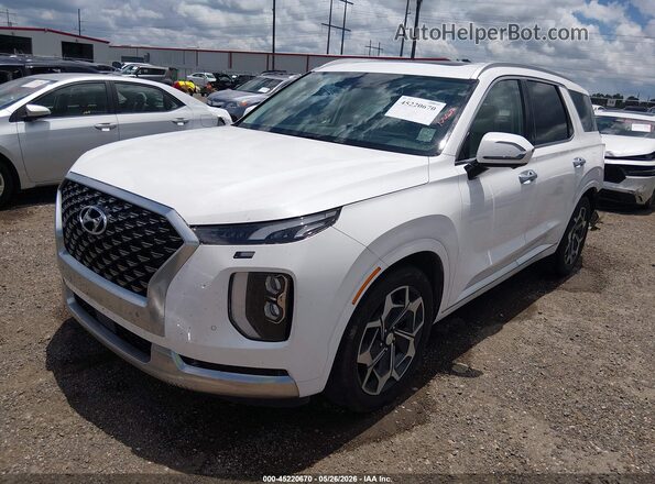 KM8R7DHE0MU278840 2021 HYUNDAI PALISADE White Front left