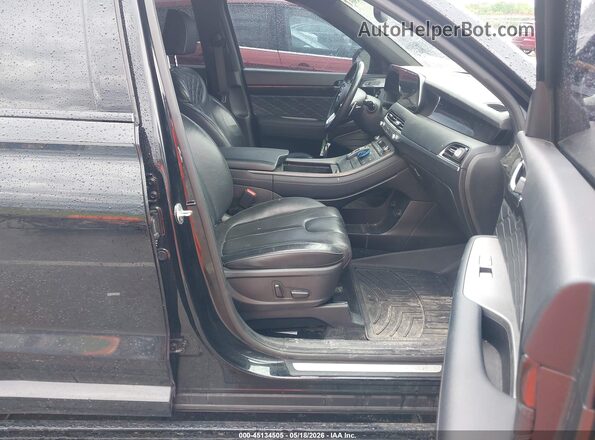 KM8R7DHE1MU178908 2021 HYUNDAI PALISADE Черный Вид салона спереди