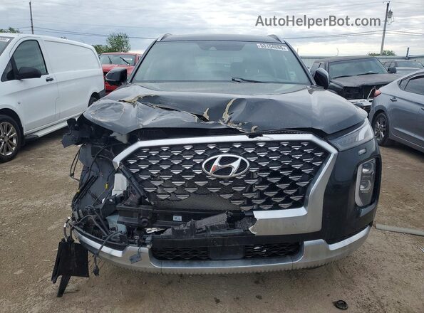 KM8R7DHE1MU315975 2021 HYUNDAI PALISADE Черный Вид спереди