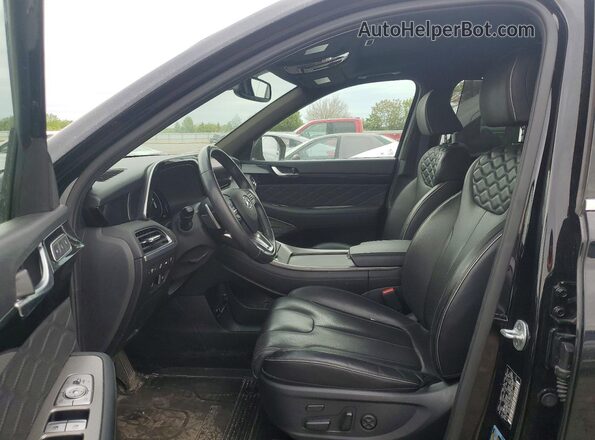 KM8R7DHE1MU315975 2021 HYUNDAI PALISADE Черный Вид салона спереди