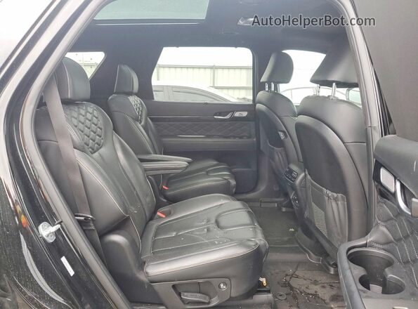 KM8R7DHE1MU315975 2021 HYUNDAI PALISADE Черный Вид задней части салона
