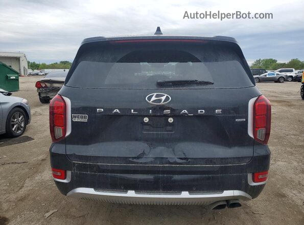 KM8R7DHE1MU315975 2021 HYUNDAI PALISADE Черный Вид сзади