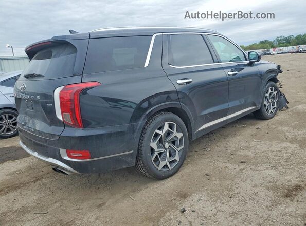 KM8R7DHE1MU315975 2021 HYUNDAI PALISADE Черный Задняя правая четверть