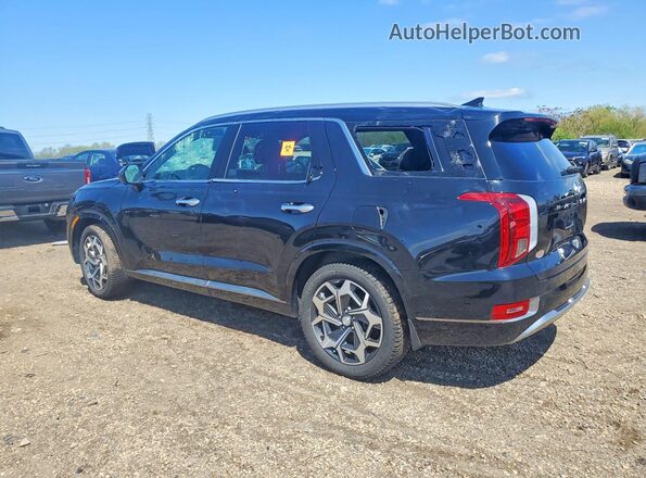 KM8R7DHE7NU426600 2022 HYUNDAI PALISADE Black Rear left
