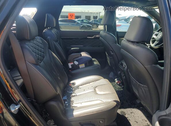 KM8R7DHE7NU426600 2022 HYUNDAI PALISADE Black Rear interior view