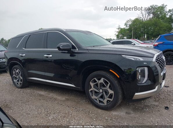 KM8R7DHE9NU368232 2022 HYUNDAI PALISADE Black უკანა სალონის ხედი