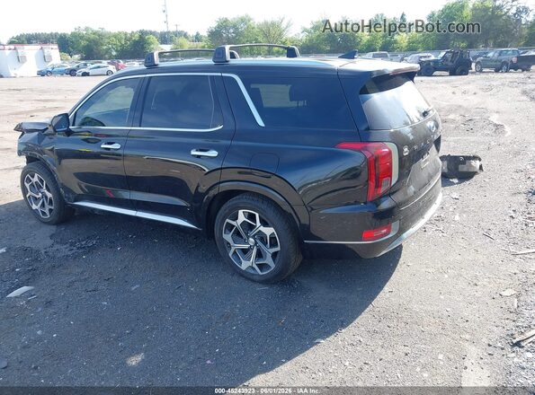 KM8R7DHEXMU180012 2021 HYUNDAI PALISADE Black Հետևի ձախ