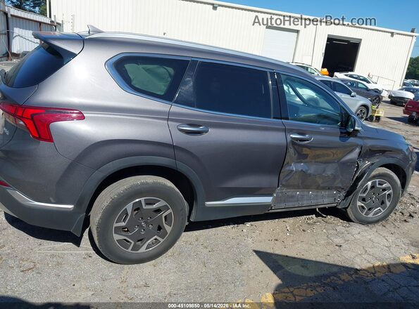 KM8S2DA13NU025617 2022 HYUNDAI SANTA FE HYBRID Gray უკანა სალონის ხედი