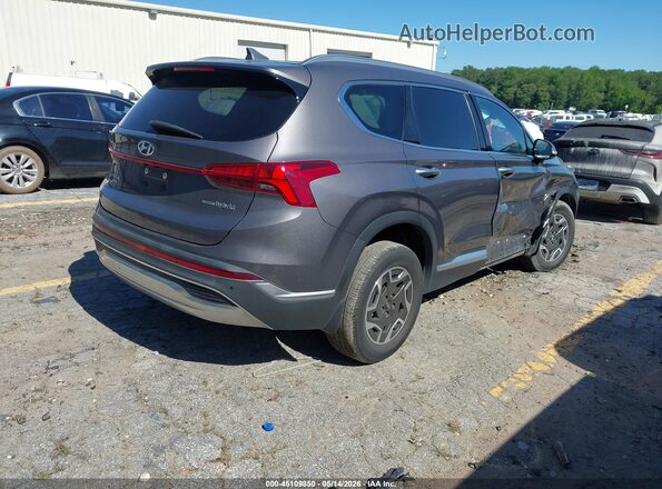 KM8S2DA13NU025617 2022 HYUNDAI SANTA FE HYBRID Gray უკანა მარჯვენა