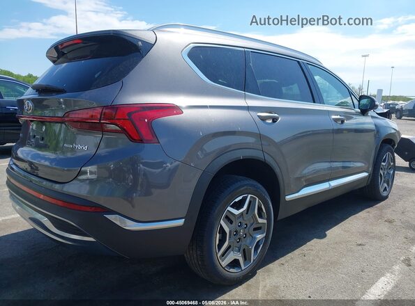 KM8S5DA10NU051065 2022 HYUNDAI SANTA FE HYBRID Серый Задняя правая четверть