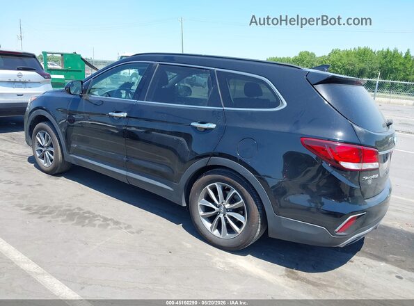 KM8SM4HF2HU169756 2017 HYUNDAI SANTA FE Black Rear left