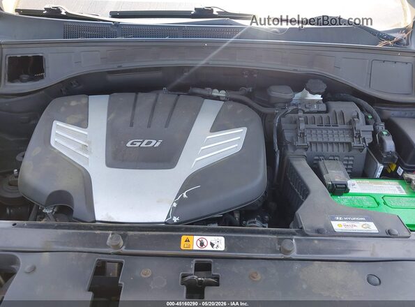KM8SM4HF2HU169756 2017 HYUNDAI SANTA FE Black Rear view