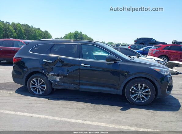 KM8SM4HF2HU169756 2017 HYUNDAI SANTA FE Black Rear interior view
