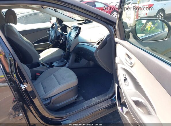 KM8SM4HF2HU169756 2017 HYUNDAI SANTA FE Black Front interior view