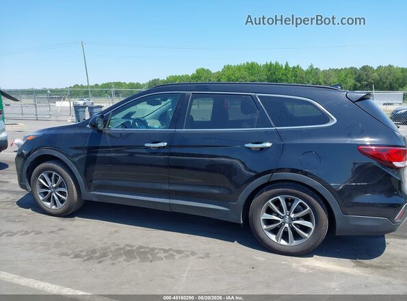KM8SM4HF2HU169756 2017 HYUNDAI SANTA FE Black 360 interior view