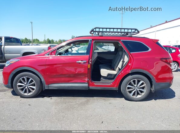 KM8SM4HFXHU187776 2017 HYUNDAI SANTA FE Red Vista interior de 360 grados