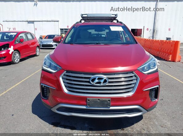 KM8SM4HFXHU187776 2017 HYUNDAI SANTA FE Red Vista del cuadro de instrumentos