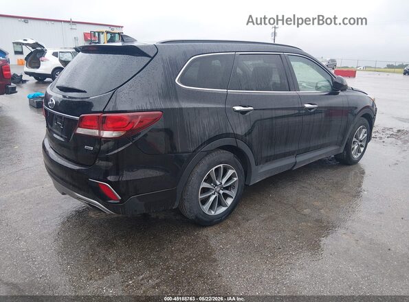 KM8SMDHF0KU302697 2019 HYUNDAI SANTA FE XL Black Trasero derecho