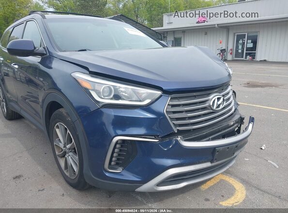 KM8SMDHF2HU215411 2017 HYUNDAI SANTA FE Синий Вид спереди