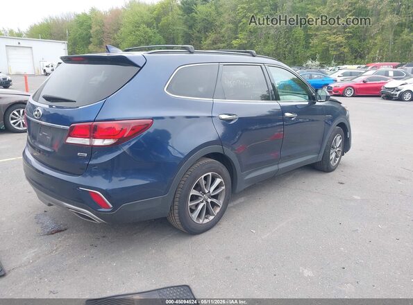KM8SMDHF2HU215411 2017 HYUNDAI SANTA FE Синий Задняя правая четверть