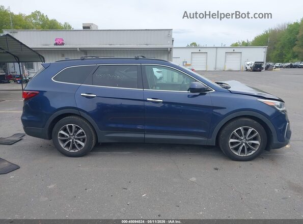 KM8SMDHF2HU215411 2017 HYUNDAI SANTA FE Синий Вид задней части салона