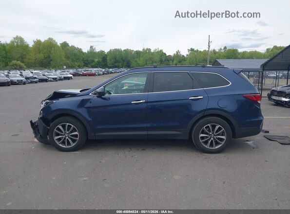 KM8SMDHF2HU215411 2017 HYUNDAI SANTA FE Синий Панорамный вид салона 360°