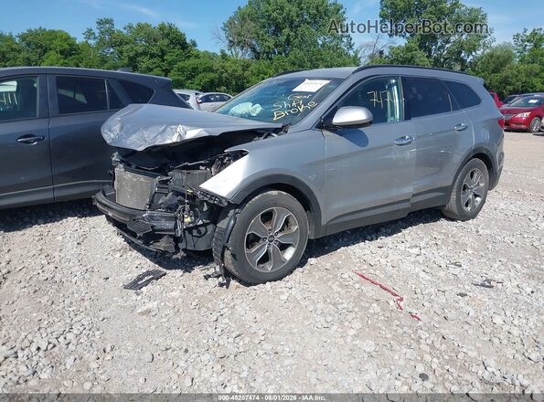 KM8SMDHF5GU162718 2016 HYUNDAI SANTA FE Silver Առջևի ձախ երեք քառորդ տեսարան