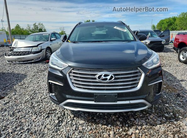 KM8SMDHF8JU295089 2018 HYUNDAI SANTA Black წინა ხედი