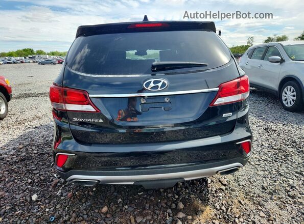 KM8SMDHF8JU295089 2018 HYUNDAI SANTA Black უკანა ხედი