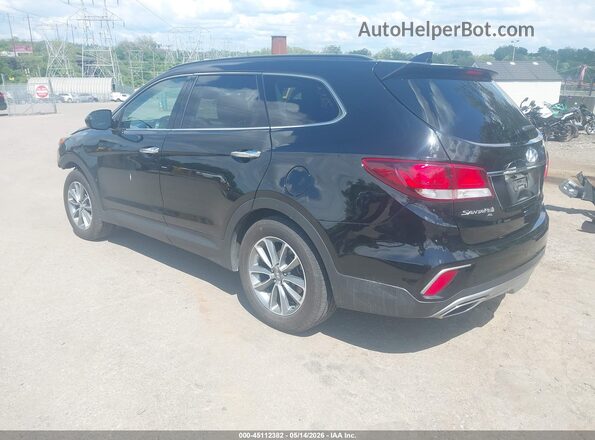 KM8SMDHFXKU304344 2019 HYUNDAI SANTA FE XL Black Rear left