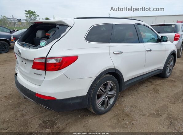KM8SN4HF0GU135519 2016 HYUNDAI SANTA FE White Rear right