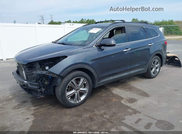 KM8SN4HF3GU135482 2016 HYUNDAI SANTA FE Gray Przód lewy