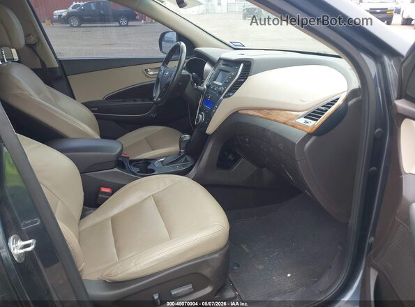 KM8SN4HF5GU130820 2016 HYUNDAI SANTA FE Gray Front interior view
