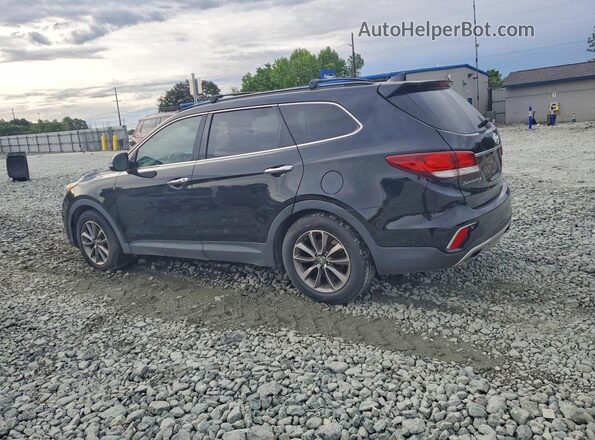 KM8SN4HFXHU169128 2017 HYUNDAI SANTA Черный Задняя левая четверть