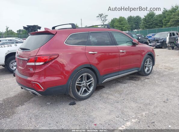KM8SR4HF2HU196067 2017 HYUNDAI SANTA FE Red Հետևի աջ