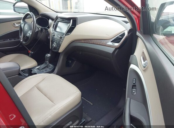 KM8SR4HF2HU196067 2017 HYUNDAI SANTA FE Red Սալոնի դիմացի տեսք
