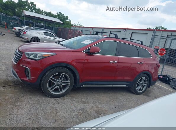 KM8SR4HF2HU196067 2017 HYUNDAI SANTA FE Red Սալոնի 360 աստիճան տեսք