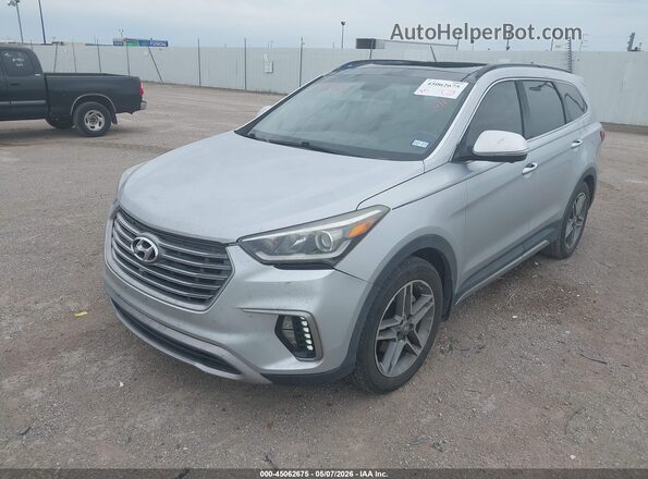 KM8SR4HF4HU194255 2017 HYUNDAI SANTA FE Silver Առջևի ձախ երեք քառորդ տեսարան