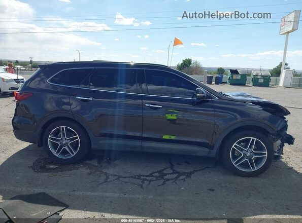 KM8SR4HF8JU278827 2018 HYUNDAI SANTA FE Black Widok wnętrza 360 stopni