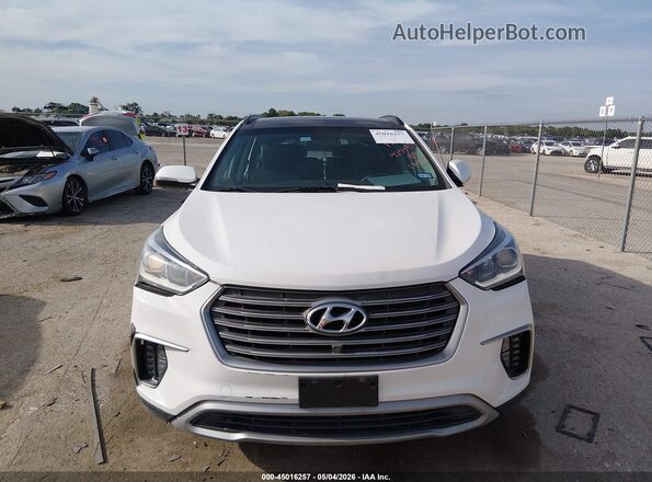 KM8SRDHF2HU170374 2017 HYUNDAI SANTA FE Белый 