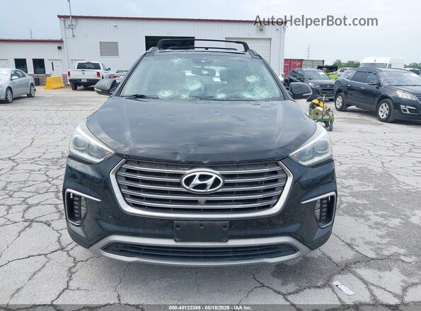 KM8SRDHF5HU213167 2017 HYUNDAI SANTA FE Black Widok zestawu wskaźników