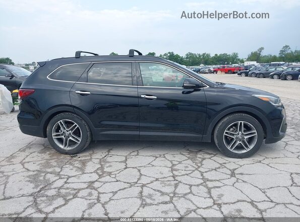 KM8SRDHF5HU213167 2017 HYUNDAI SANTA FE Black Widok wnętrza z tyłu