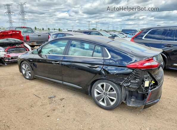 KMHC05LC0JU072208 2018 HYUNDAI IONIQ Черный Задняя левая четверть