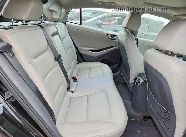 KMHC05LC0JU072208 2018 HYUNDAI IONIQ Черный Вид задних сидений