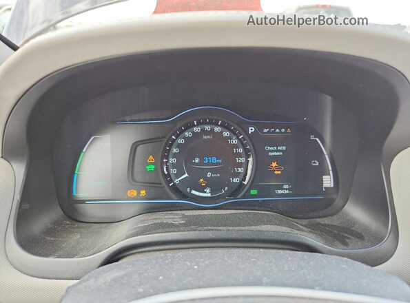 KMHC05LC0JU072208 2018 HYUNDAI IONIQ Черный Вид щитка приборов