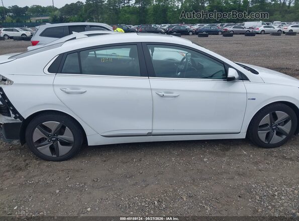 KMHC05LC2LU212648 2020 HYUNDAI IONIQ HYBRID White უკანა სალონის ხედი
