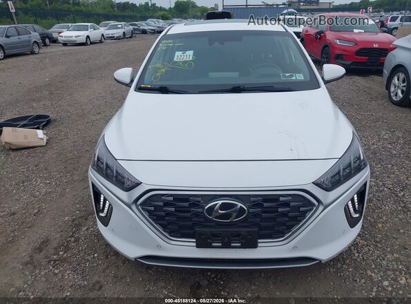 KMHC05LC2LU212648 2020 HYUNDAI IONIQ HYBRID White ხელსაწყოთა პანელის ხედი