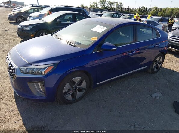 KMHC05LC2NU281164 2022 HYUNDAI IONIQ HYBRID Blue Front left