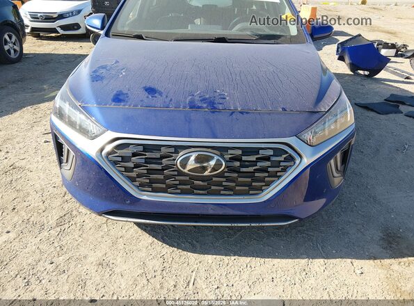 KMHC05LC2NU281164 2022 HYUNDAI IONIQ HYBRID Blue Rear interior view