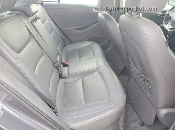 KMHC05LC4HU018839 2017 HYUNDAI IONIQ Gray Rear seats view